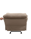 Arcadia Light Brown Microfiber Motion Recliner Light Brown Microfiber