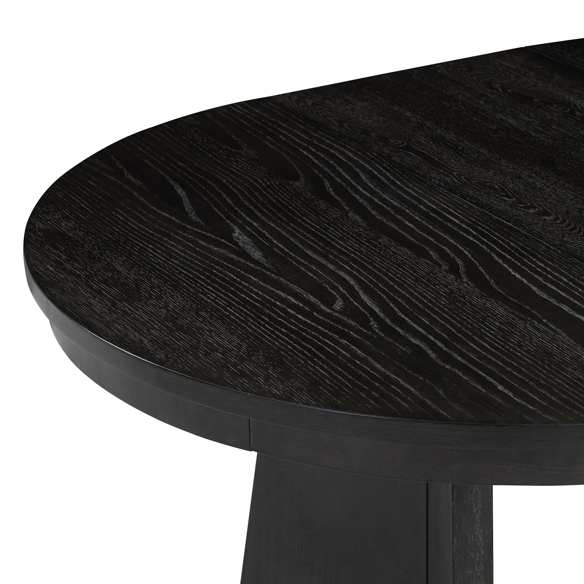 5 Piece Retro Functional Dining Set With 1 Extendable Dining Table And 4 Upholstered Chairs With Rattan Backrests For Dining Room And Kitchen Espresso Espresso Solid Wood Mdf