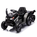 12V Kids Ride On Electric Tractor Black Knight,Kids Ride On Toy.2Wd,Non Skid Tires, Steering Wheel, Foot Pedal,With Removable Storage Tug,Light,Bluetooth,Music,Mp3,Usb,Power Display For Kids Aged 2 3. Black 50 99 Lbs Polypropylene