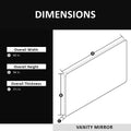 60X36 In. Aluminum Framed Rounded Rectangle Bathroom Wall Mirror, Matte Black Bathroom Vanity Mirror Farmhouse, Anti Rust, Tempered Glass Mirrors, Hangs Horizontally Or Vertiy Matte Black Aluminum