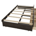 Full Size Wooden Led Platform Bed With Trundle, With Storage Headboard, With Drawers, Brown Full Brown Plywood