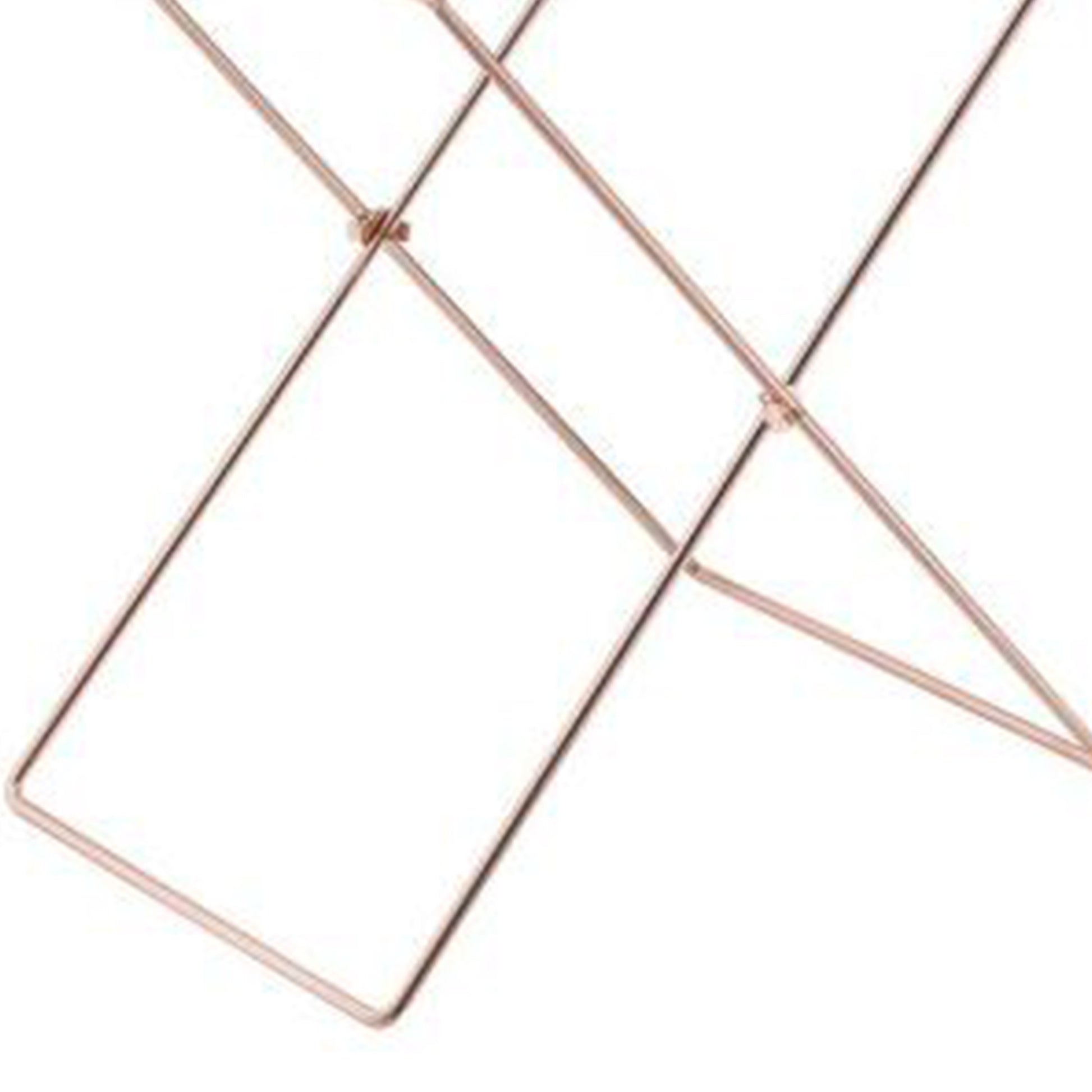 Modish Tray Table, Clear Acrylic & Copper Clear Acrylic