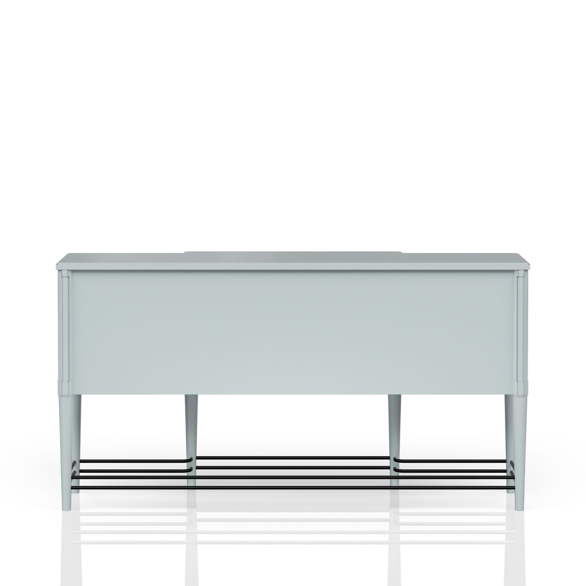 Breakfront Sideboard In A Ocean Finish Light Blue Solid Wood Mdf