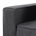 Grey Left Facing Loose Back Accent Chair Grey Primary Living Space Modern Pine Wood Fabric