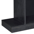 Black 2 Shelf Sofa Table Black Primary Living Space Contemporary Shelves Rectangular Wood