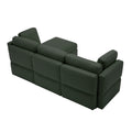 Convertible Sectional Sofa With Chaise, L Shaped Sofa Couch Modular Sectional Sofa With Storage Seats, Adjustable Arms And Backs Green Green Polyester 3 Seat