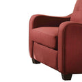 Red Accent Chair With Sloped Arm Red Primary Living Space Modern Wood Fabric