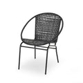 Java Chair Set Of 2 Black Pe Rattan Iron