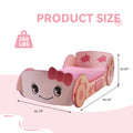 Little Star Cartoon Car Bed Twin Pink Mdf