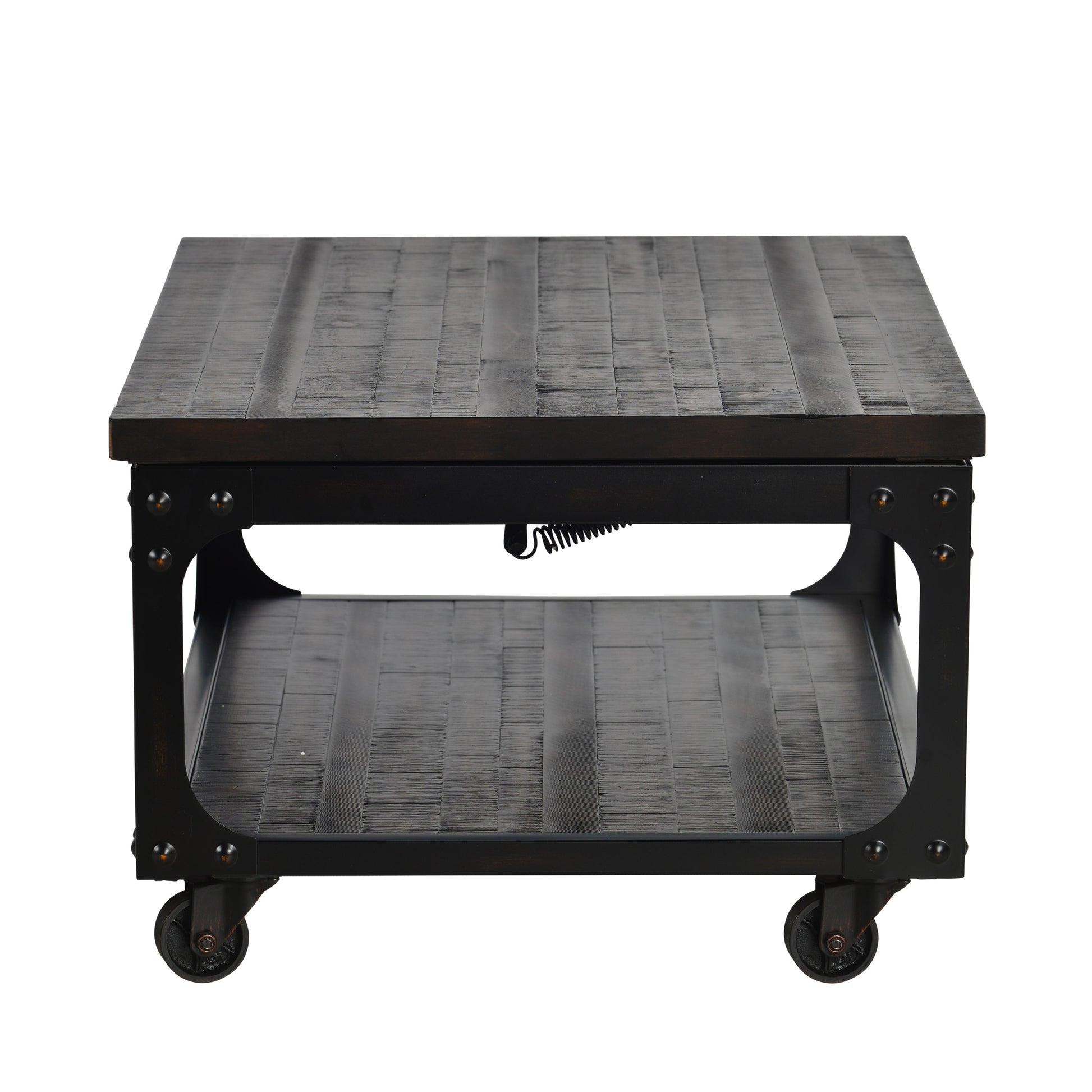 Sherlock Cocktail & 2 End Table Brown Brown Wood