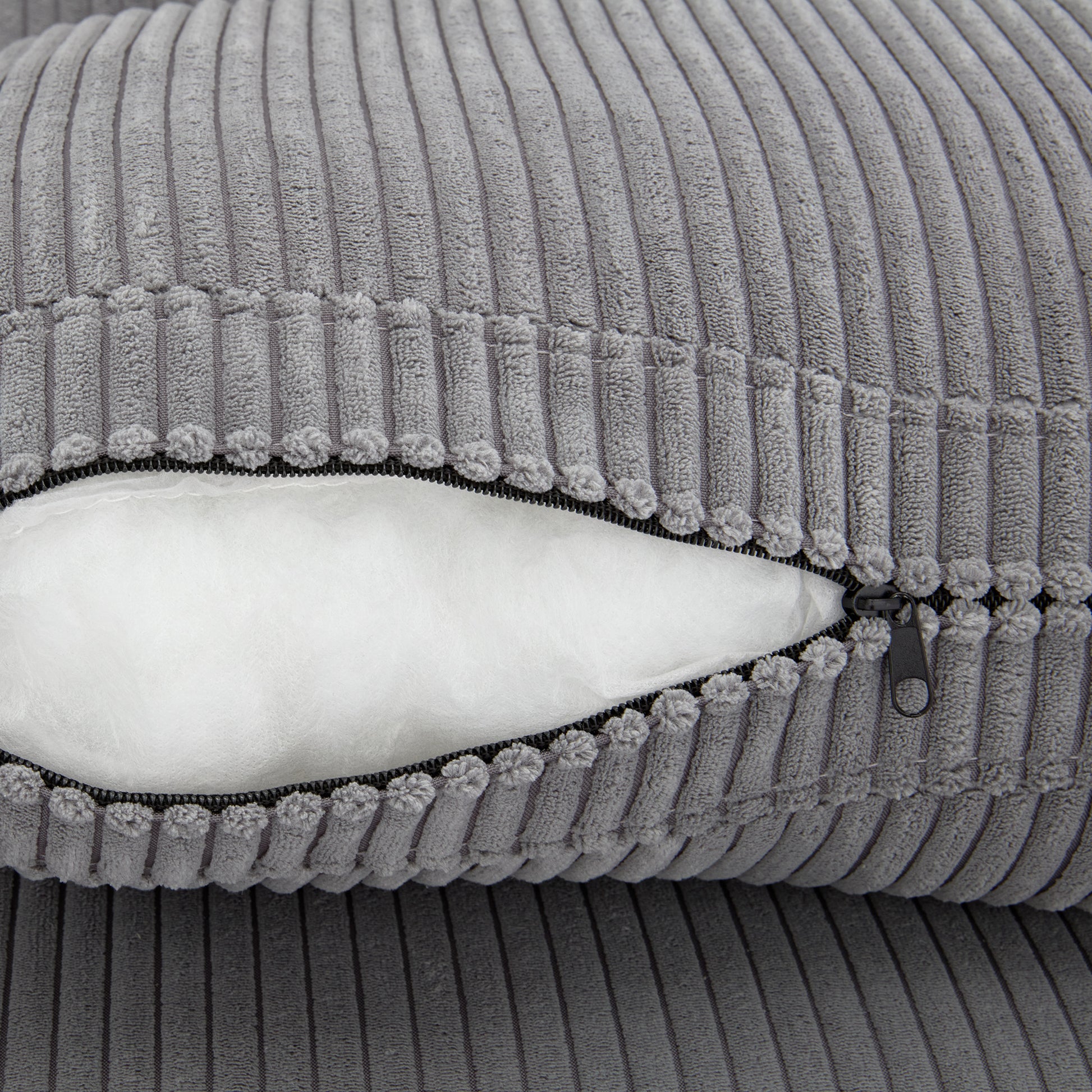 105'' 3 Seater Sofa With Removable Back Cushions And 5 Pillowsfor Living Room, Apartment, Spacious Space Gray Polyester 3 Seat