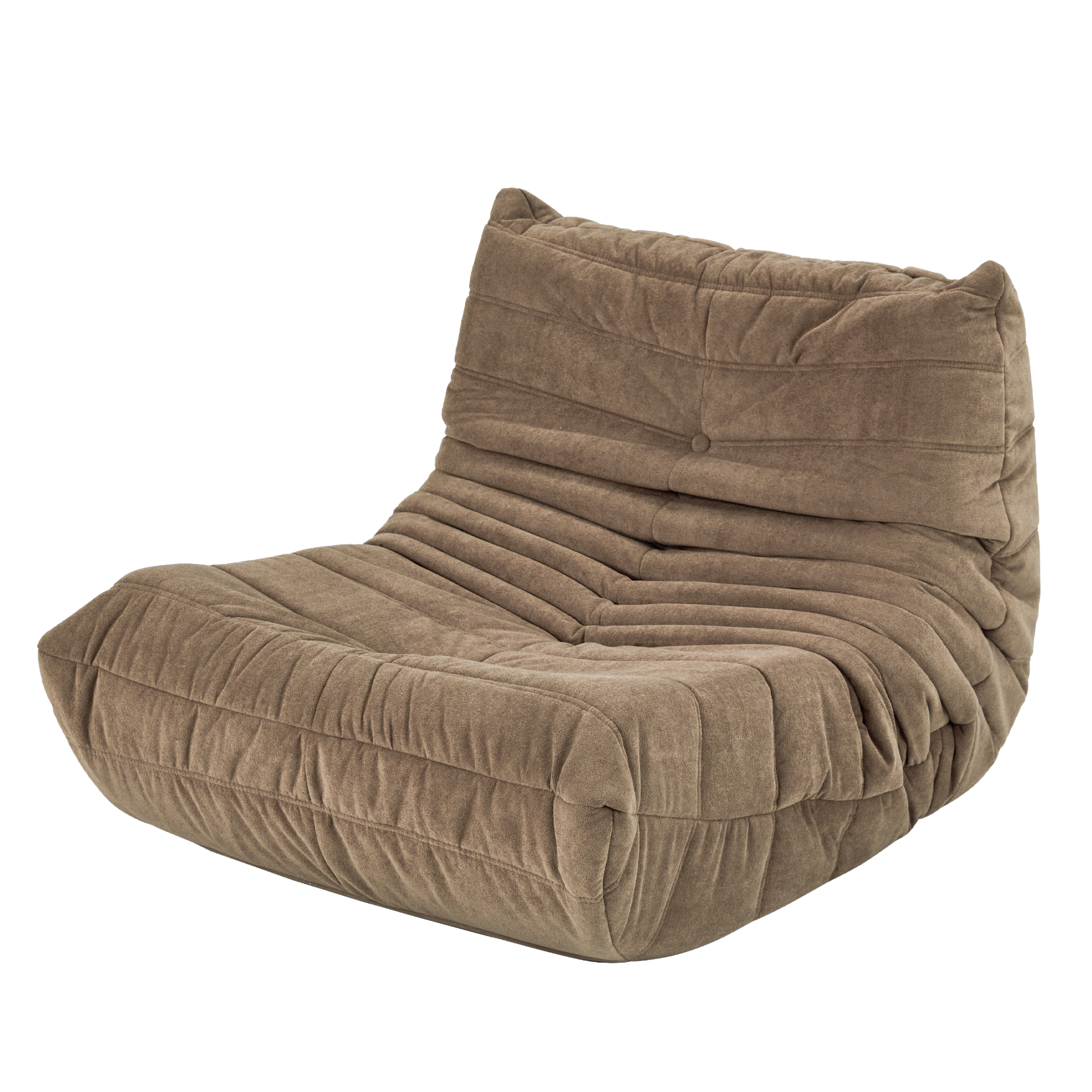 Floor Sofa Bean Bag Chair For Adults Fireside Bean Bag Lounger Memory Foam Chair For Home, Office, Apartment Or Gaming Venue Matte Brown Polyester Primary Living Space Firm Art Deco Armless Foam Polyester Blend