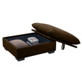 Corduroy Fabric Ottomans Footrest To Combine With 2 Seater Sofa, 3 Seater Sofa And 4 Seater Sofa, Brown Corduroy Brown Corduroy