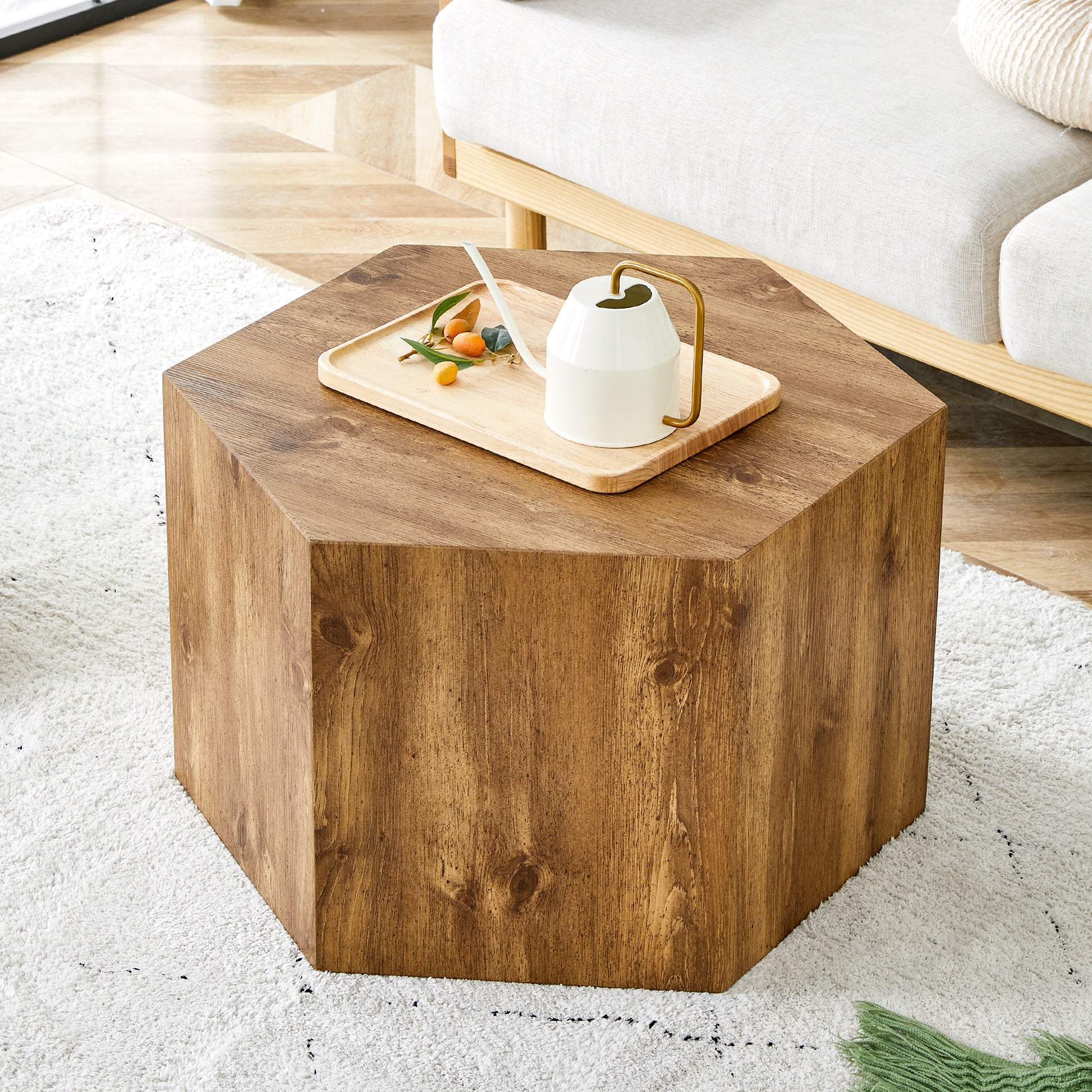 Modern Mdf Coffee Table, With Complex Texture Patterns, Style And Texture Coffee Table To Redefine Your Interior Decoration And Enhance Your Living Space, Stylish And Durable Design Wood Mdf