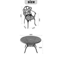 Cushions In Random Colors 5 Piece Set Of Cast Aluminum Patio Furniture With Cushions Yes Dining Set Black Seats 4 Rust Resistant Frame Water Resistant Cushion Garden & Outdoor Complete Patio Sets Aluminium