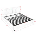 King Size Storage Upholstered Hydraulic Platform Bed With Integrated Headboard, Chenille Fabric, Gray King Gray Bedroom Luxury,Modern Chenille Chenille