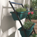 Outsunny Raised Garden Bed, 4 Tier Vertical Garden Planter Set, 4 Outdoor Planter Boxes With Stand, Self Draining Design Elevated Garden For Vegetable, Flowers & Herbs, Green Green Plastic