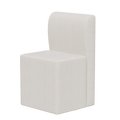 Two Piece Set Of Wheeled Dining Chairs, Modern Rolling Dining Chairs, Footstools With Wheels, Suitable For Bedrooms, Reading Rooms, Living Rooms, Beige Linen Chairs Beige Foam Linen