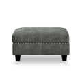 Sectional 3 Seaters Sofa ,Double Sided Multi Functional Footstool, Storage Matnon Slip Leg, Two Pillows, Velvet, Light Grey Light Grey Velvet 3 Seat
