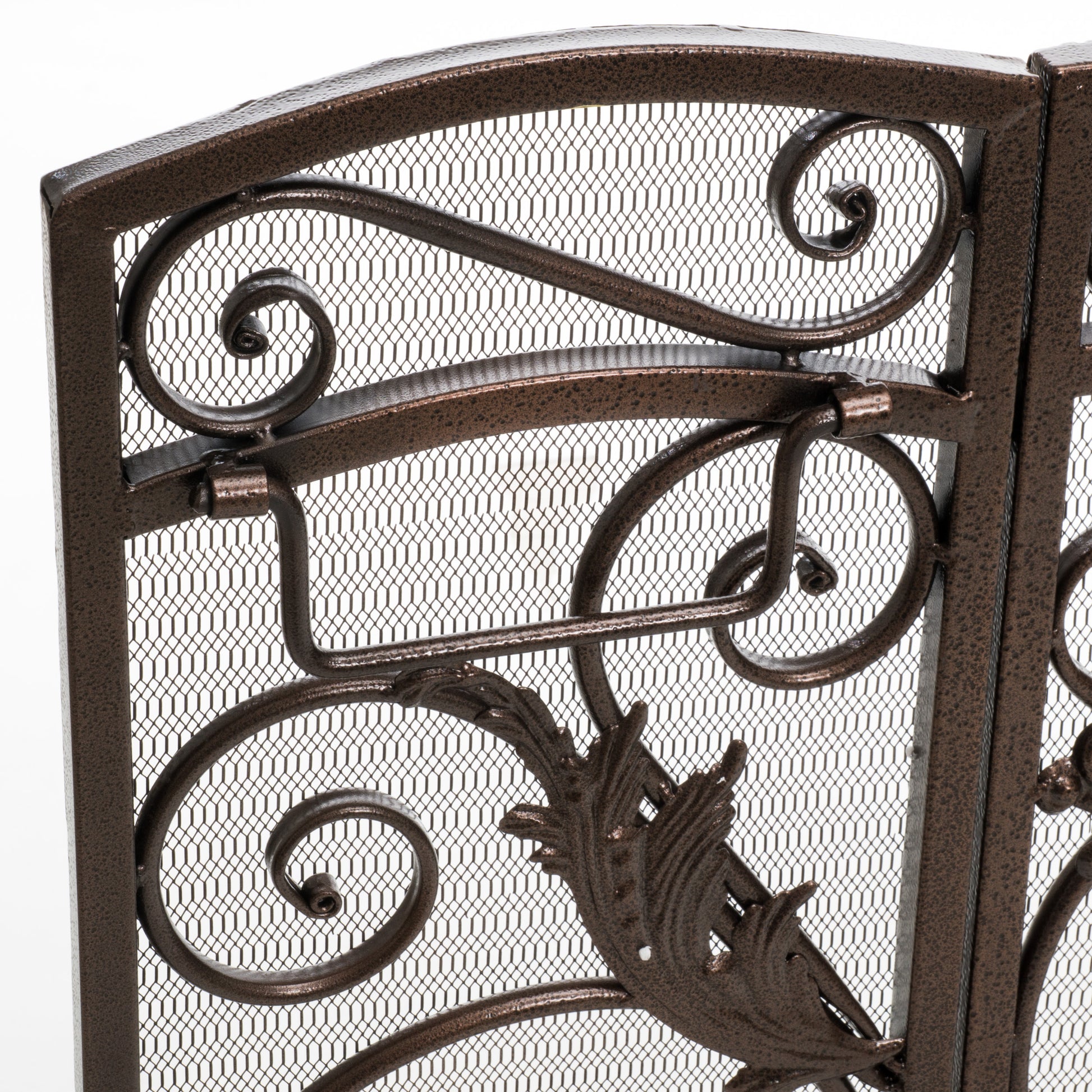 Waterbury Fireplace Screen Black Primary Living Space American Traditional Iron