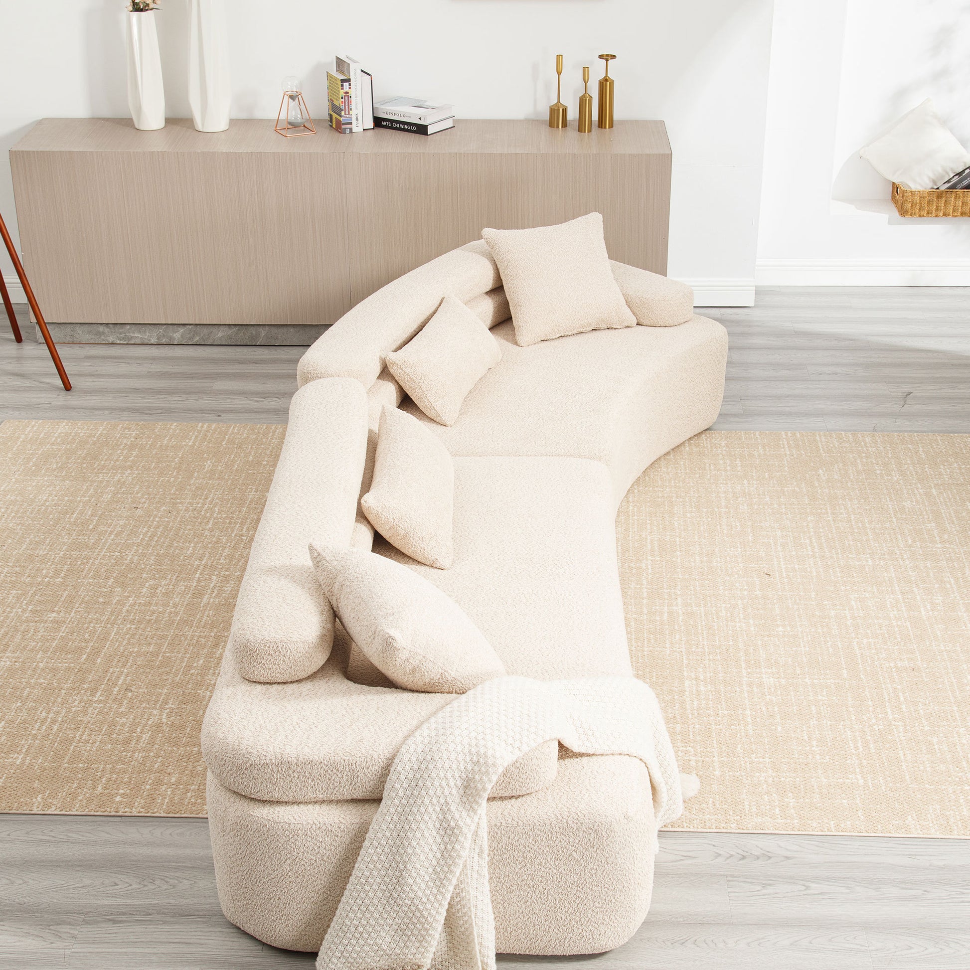 Unique Modeling Design,Upholstered Indoor Furniture,Foam Filled Sleeper Sofa Bed For Living Room,Bedroom,3 Colors Khaki Primary Living Space Modern Foam Polyester 4 Seat