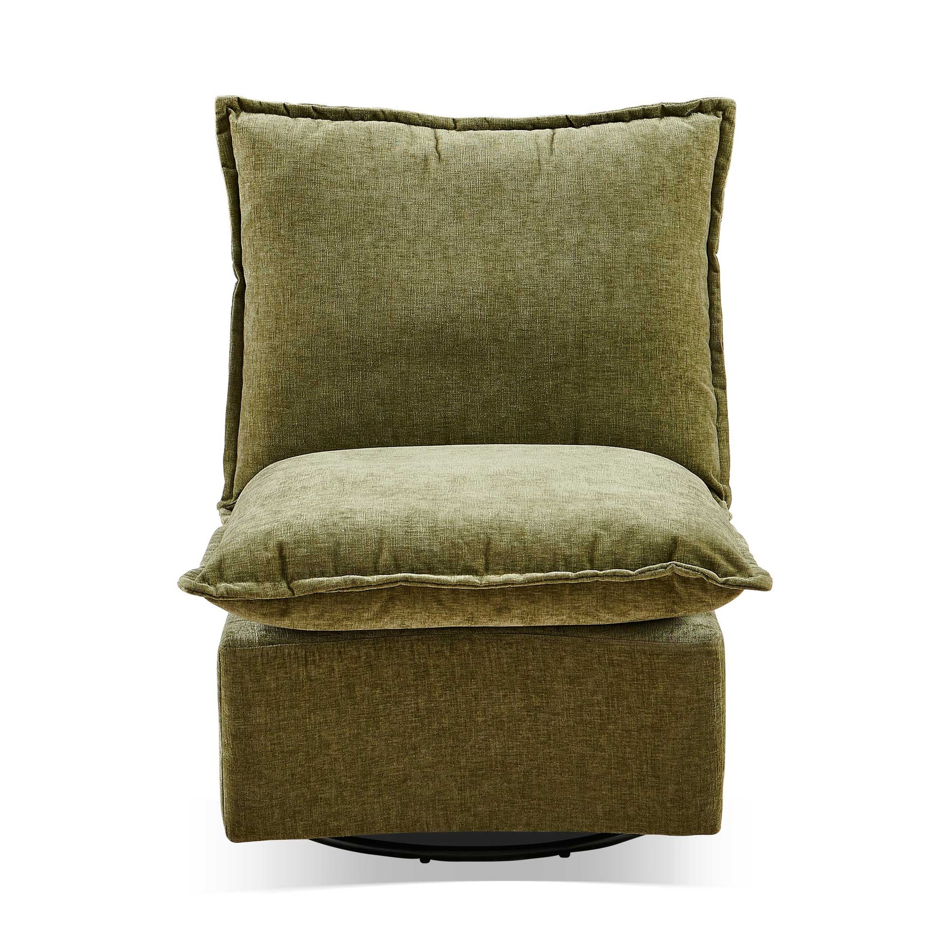 Detachable Green Chenille Single 360 Swivel Rocking Rocker,360 Swivel Sofa Chair & Single Sofa Lounge, Comfortable Seating For Living Room & Bedroom,Green Sofa 1Pc Green Primary Living Space Modern Foam Chenille