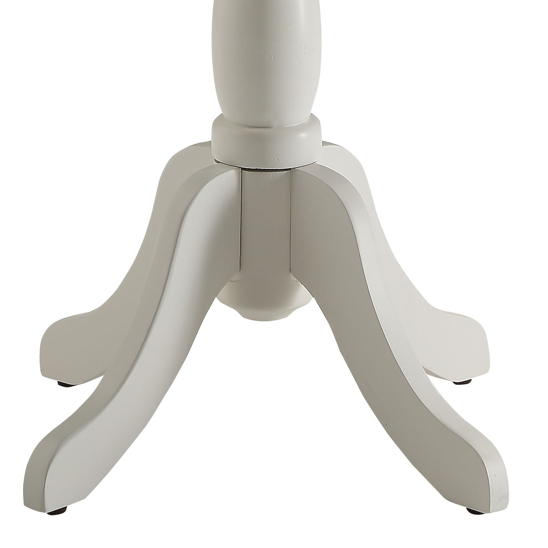 Alger White Finish Accent Table White Synthetic Wood