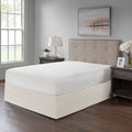 Wrap Around Adjustable Bedskirt Ivory One Size Ivory Microfiber