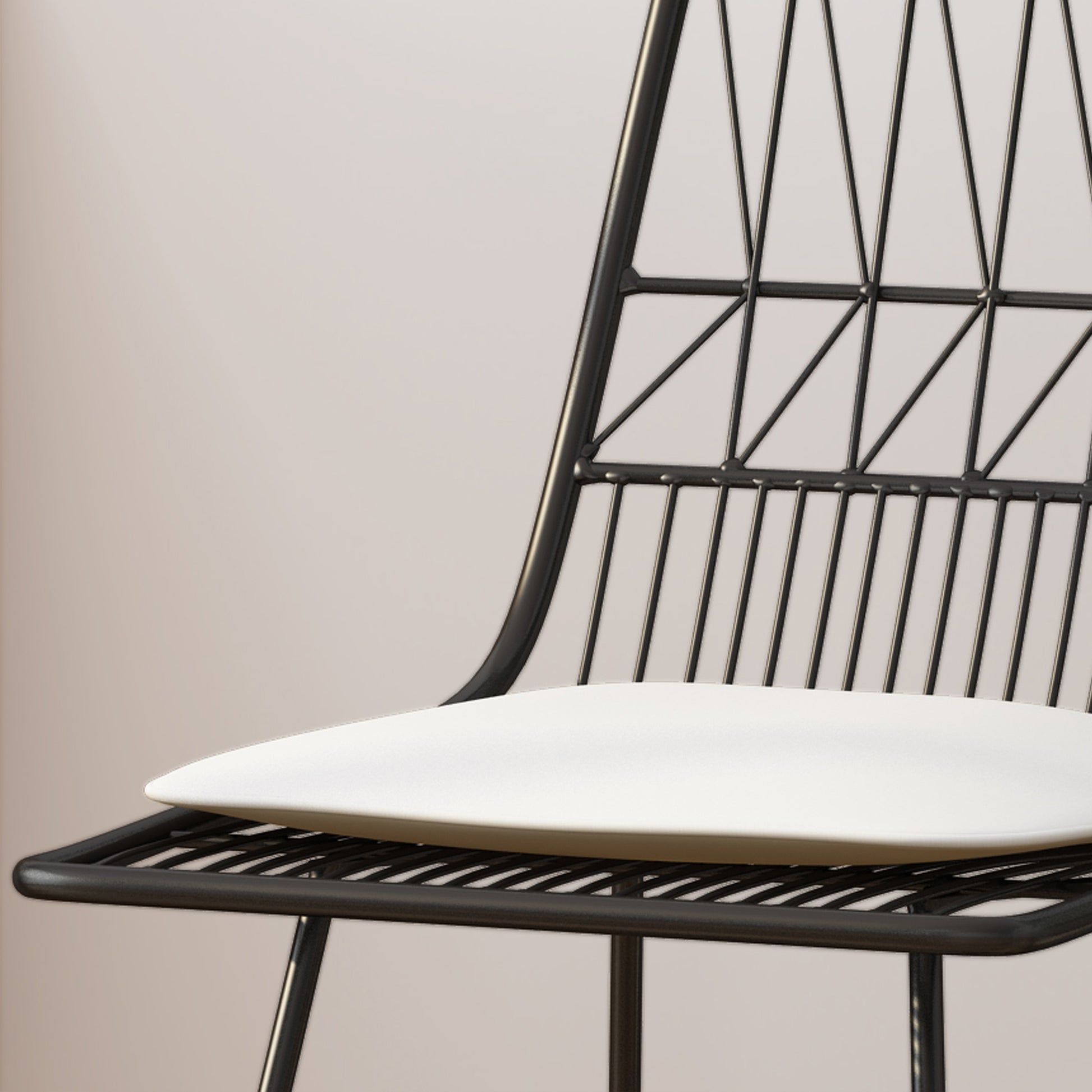 Niez Counter Stool Black Ivory Iron