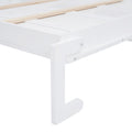 Queen Size Murphy Bed Wall Bed With Top Shelves & Usb,White Queen White Plywood