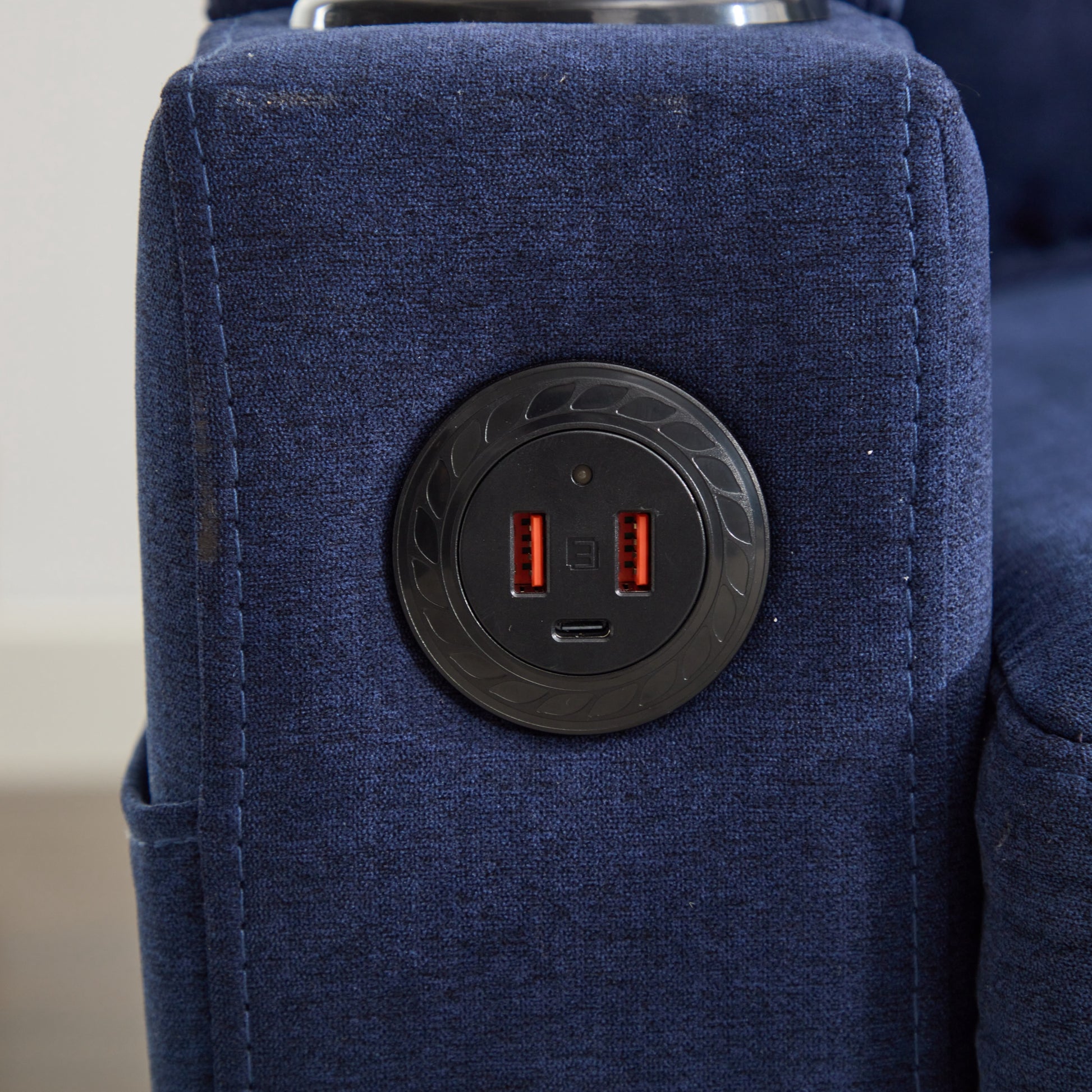 Blue Color Knock Down 3 Seat Combo Sofa With Storage Ottoman For Living Room Apartment Bedroom And Compact Room,Room, Upholstered Sectional Couch, L Shaped Bench With A Footrest, A Individual Stool White Wood Primary Living Space Heavy Duty Pine 3 Seat