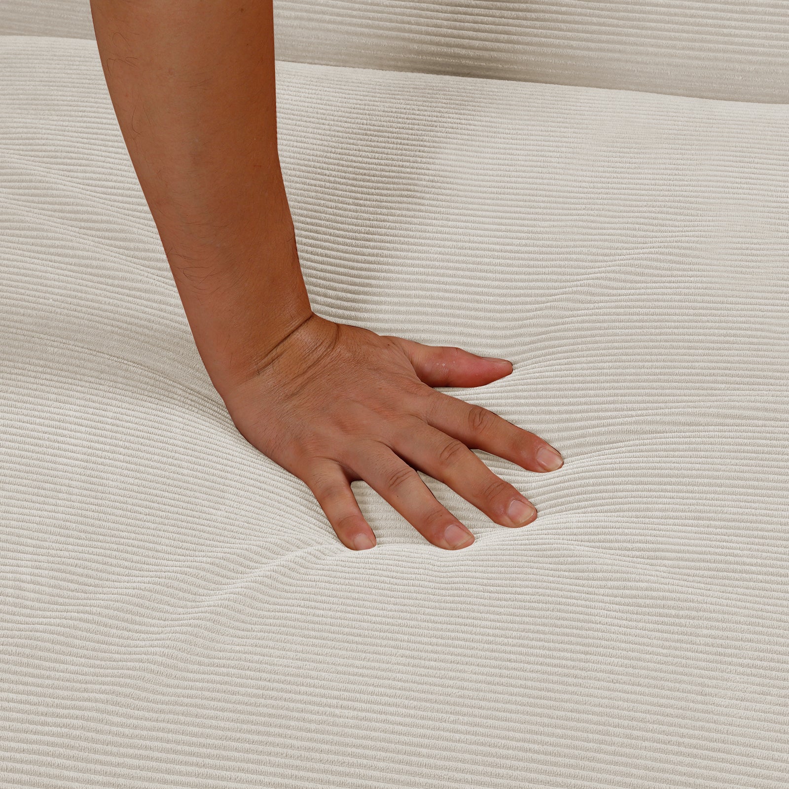 Modern Corduroy Sofa Bed,Couch Chair,Sleeper Bed,Small Lounge Sofa W Reclining Backrest,Furniture For Living Room,Bedroom,4 In 1 Convertible Sleeper Sofa Bed, White White Corduroy 1 Seat