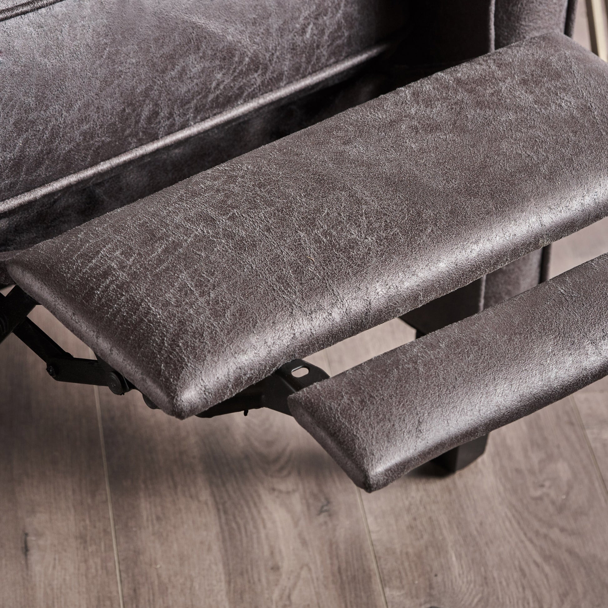 Manual Standard Recliner Slate Microfiber