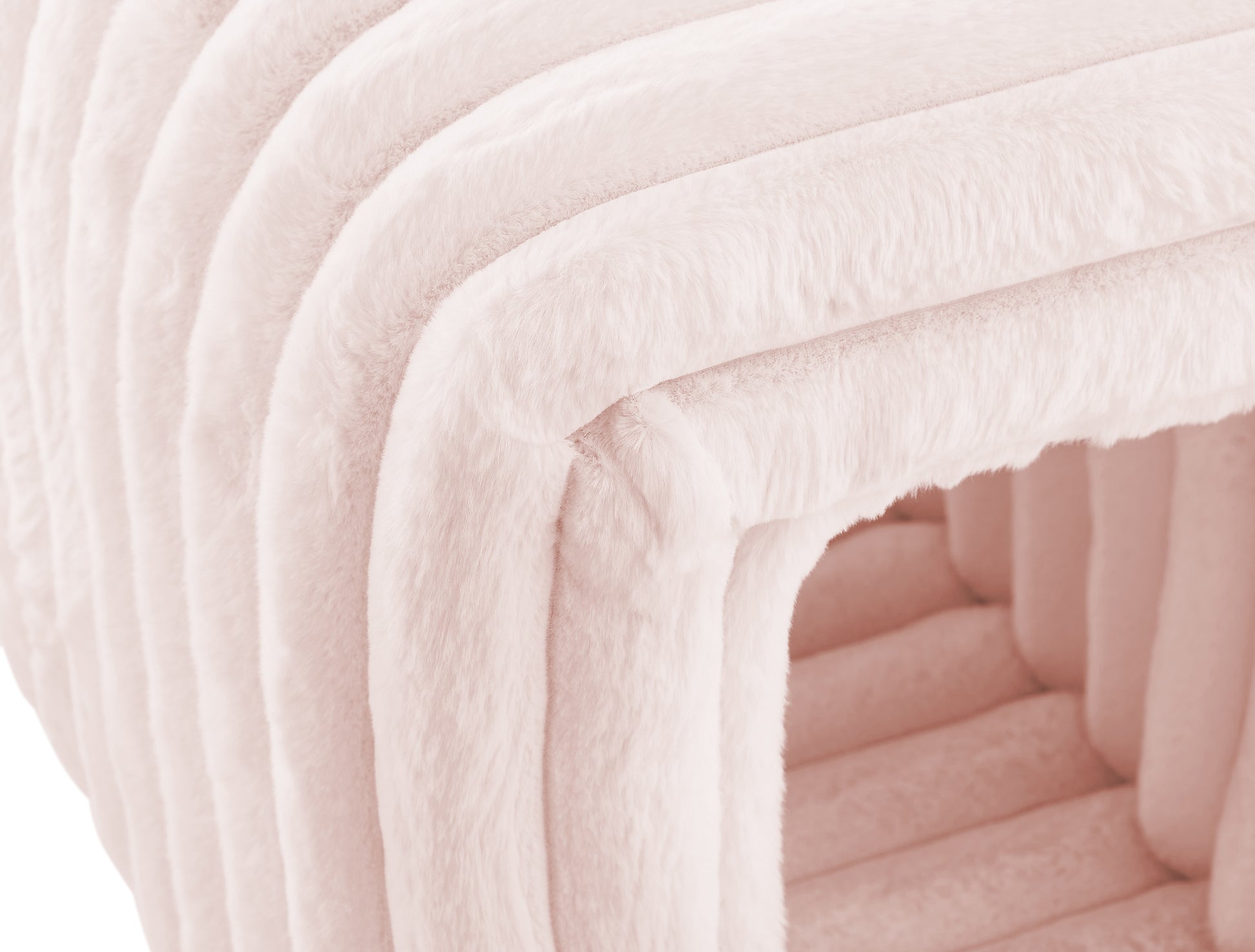Ottoman Bench Storage Foot Rest For Couch Pet Supplies Corduroy Bench Cat'S Nest To Hide For The Living Room, Entryway And Bedroom,Pink Pink Corduroy