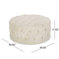 Ottoman Beige Velvet