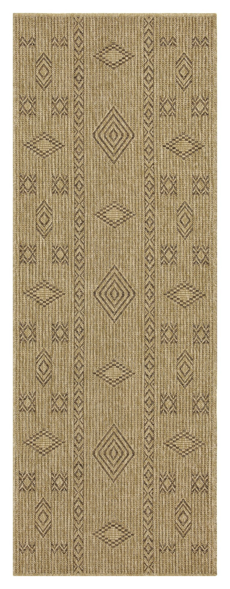 Earth Gc Ntl1002 Jute Mocha 2 Ft. 7 In. X 7 Ft. 3 In. Indoor Outdoor Area Rug Natural & Light Brown Polyester Polypropylene
