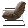 Saturn Accent Chair With Loose Cushions Brown Primary Living Space Leather