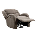 Modern Living Room Furniture 1Pc Power Reclining Chair Brown Chenille Upholstery Plush Seating Solid Wood Frame Brown Primary Living Space Modern Plywood,Solid Wood
