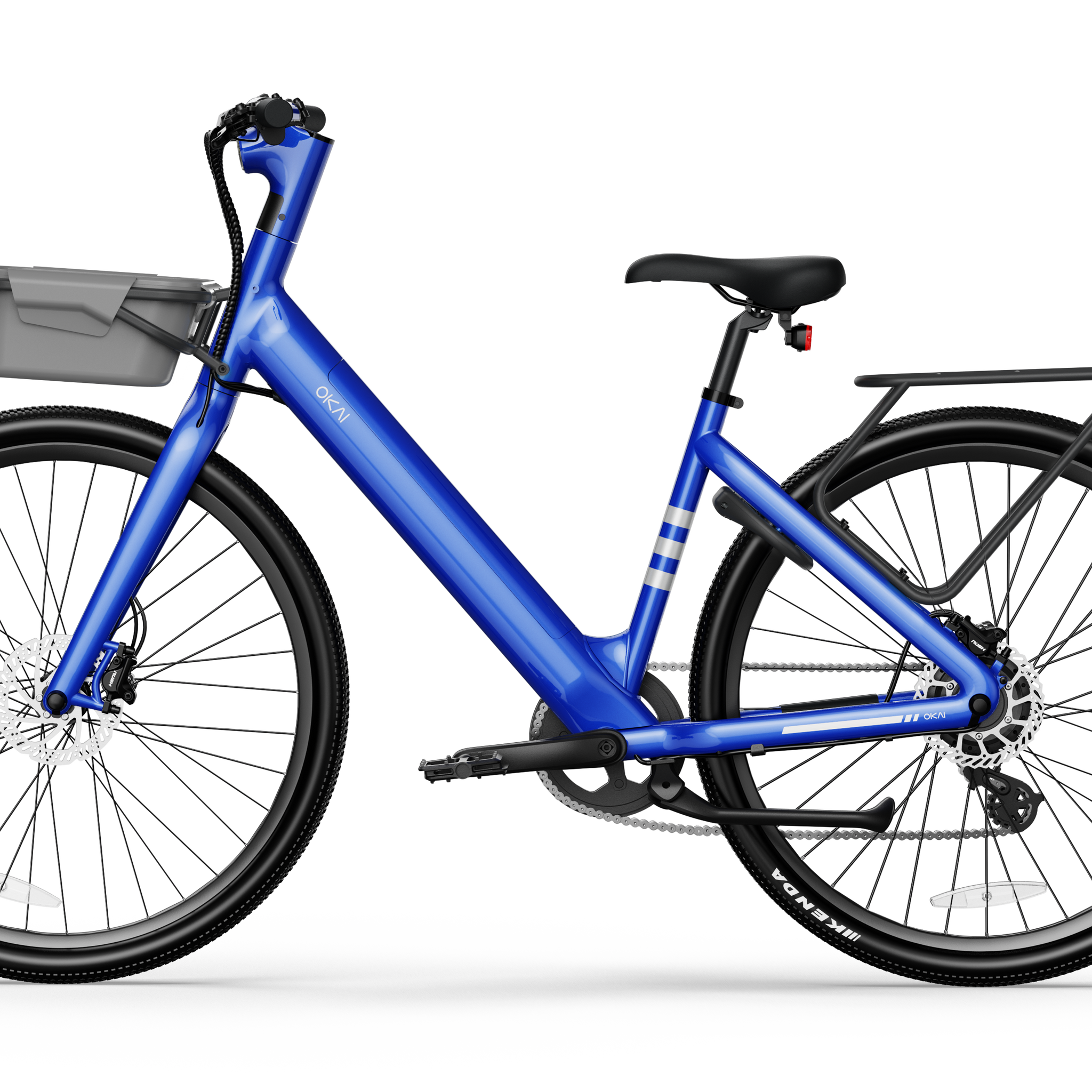 Minimalist Fitness Step Through E Bike W Up To 62 Miles Max Operating Range And 20 Mph Max Speed Bolt Blue Blue Aluminum