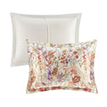 3 Piece Cotton Printed Duvet Cover Set Queen Multi Polyester