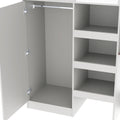 Wood Full Size Loft Bed With Built In Wardrobe, Desk, Storage Shelves And Drawers, Grey Expected Arrival Time: 9.8 Box Spring Not Required Full Grey Wood Bedroom Bed Frame Solid Wood Mdf
