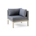 Loft Corner Sofa Grey Acacia Wood
