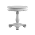 Mariano Gray Round End Table Gray Gray Round Solid Wood
