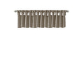 Lightweight Faux Silk Valance With Beads Pewter 50X26