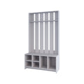 Van Hall Tree In Melamine, Open Storage Y Coat Space, Smoke Smoke Primary Living Space Minimalist,Modern Particle Board Melamine
