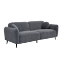 83.9''Upholstered Sofa For Living Room, Bedroom, And Apartments Grey Polyester 2 Seat