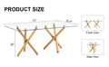Large Modern Minimalist Rectangular Glass Dining Table For 6 8 With 0.39