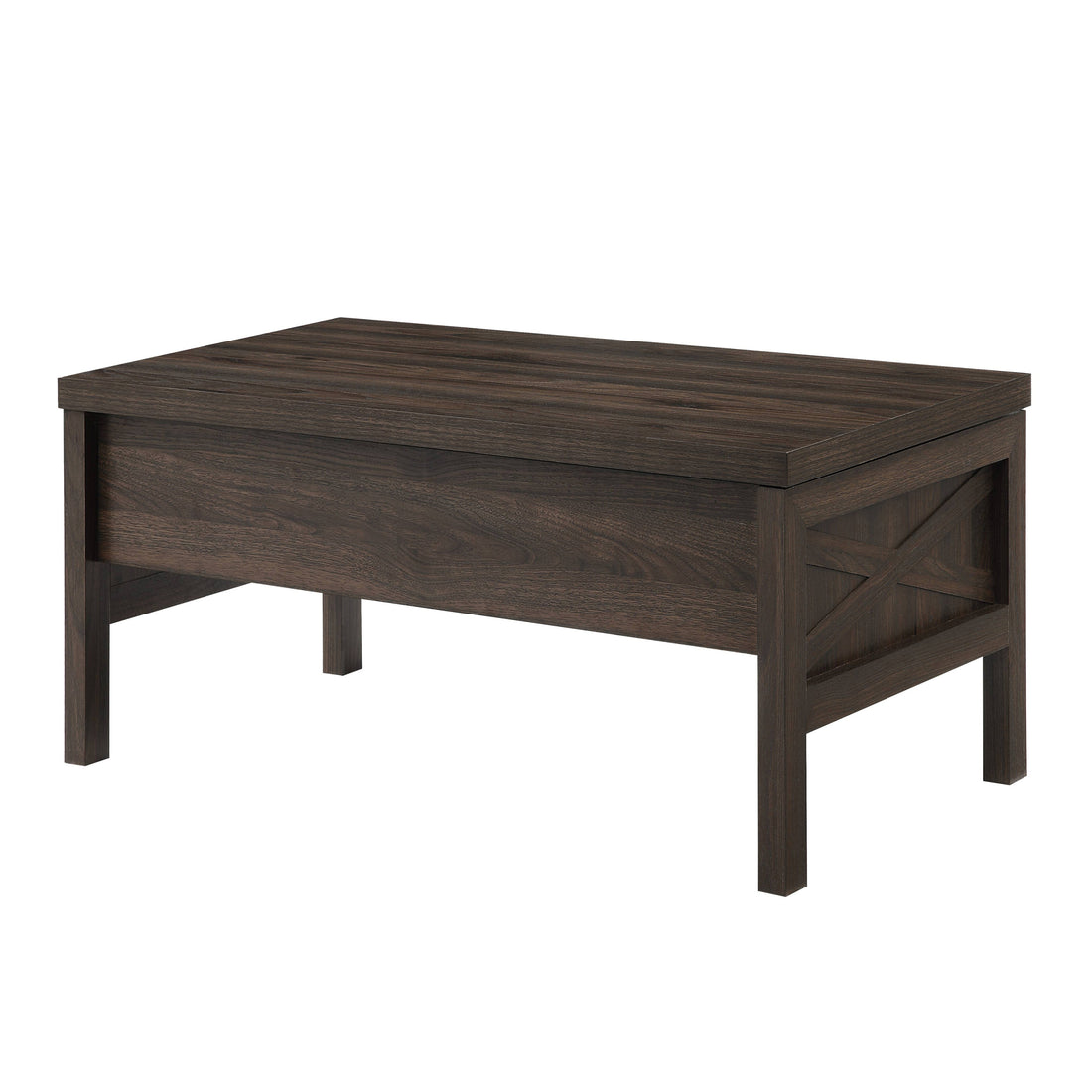 Walnut Coffee Table With Lift Top Walnut Primary Living Space Rectangular Wood Metal
