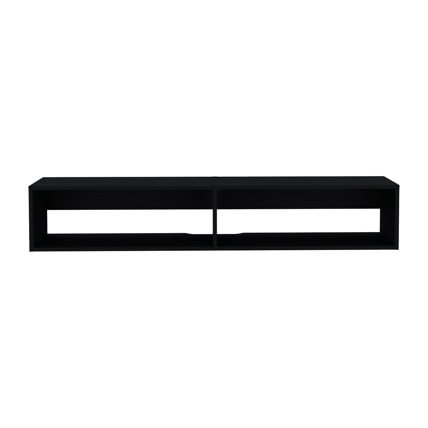 Floating Tv Stand Moore, Living Room, Black Black 60 69 Inches Engineered Wood