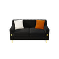 Fx P85 2S Bk 2 Seats Sofa Black Velvet 2 Seat